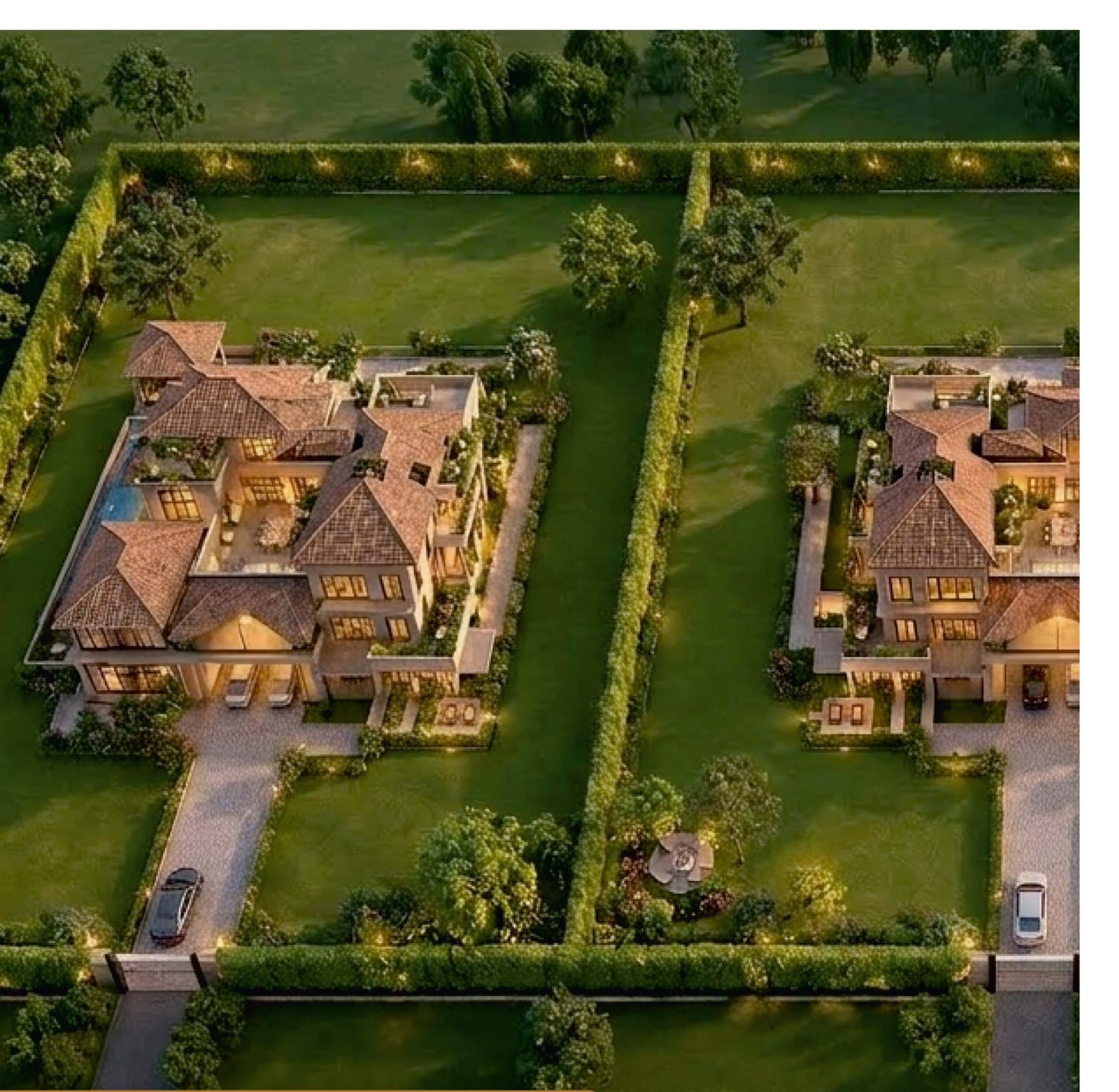 Illustrative layout of an estate plot at Lincoln Hills, Panchkula Extension