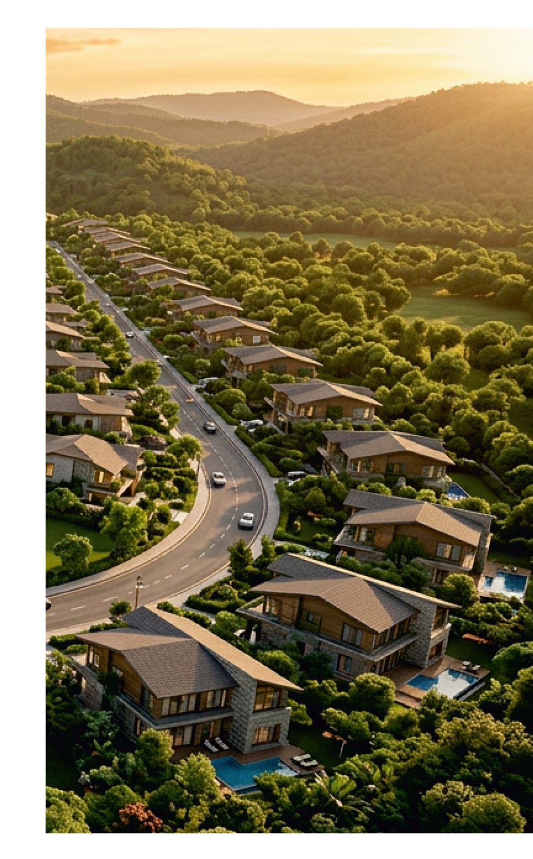 Half-acre detached luxury villas on the hillside at Lincoln Hills